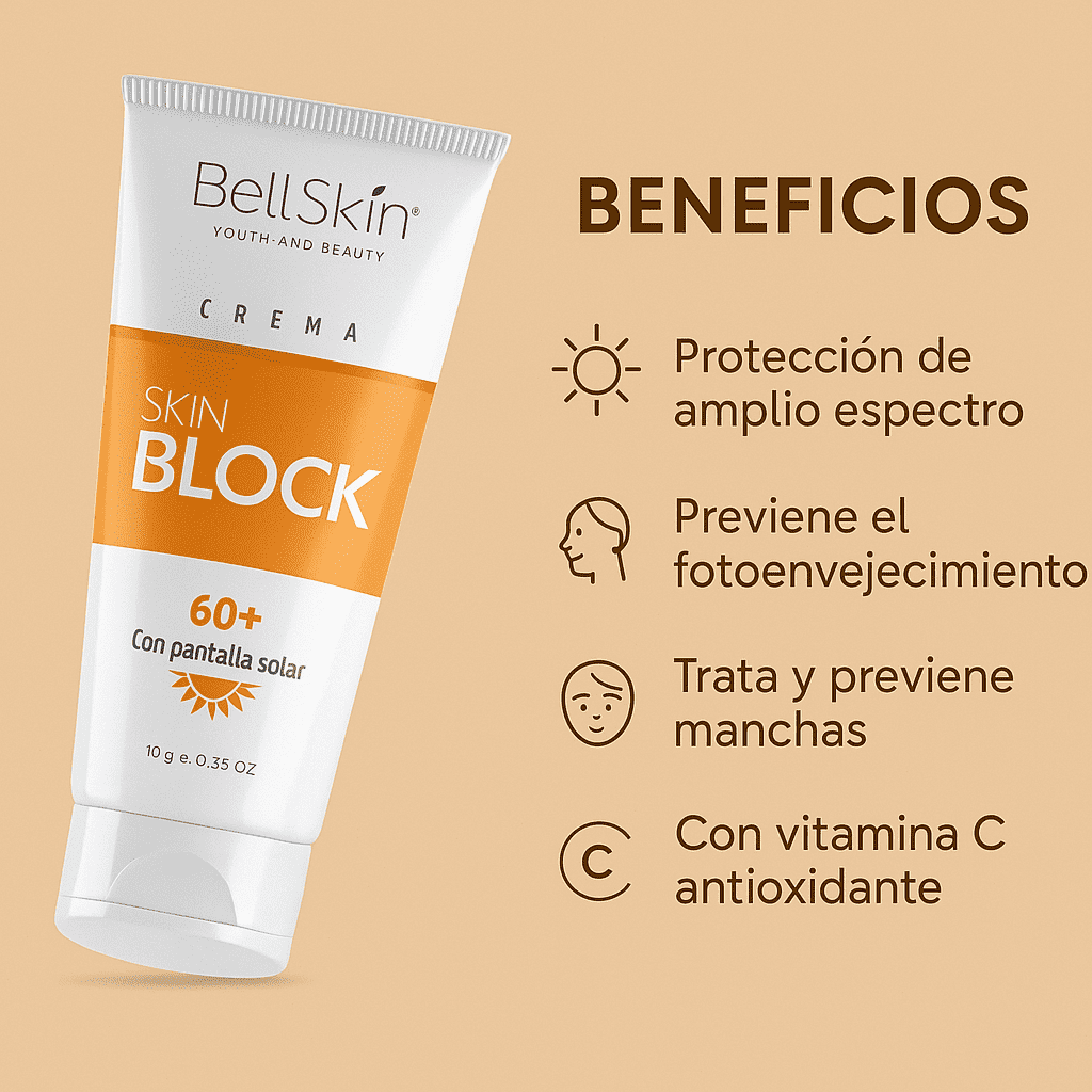 BLOQUEADOR SOLAR SKIN BLOCK  SPF 60 Sin color