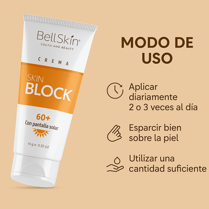 BLOQUEADOR SOLAR SKIN BLOCK  SPF 60 Sin color