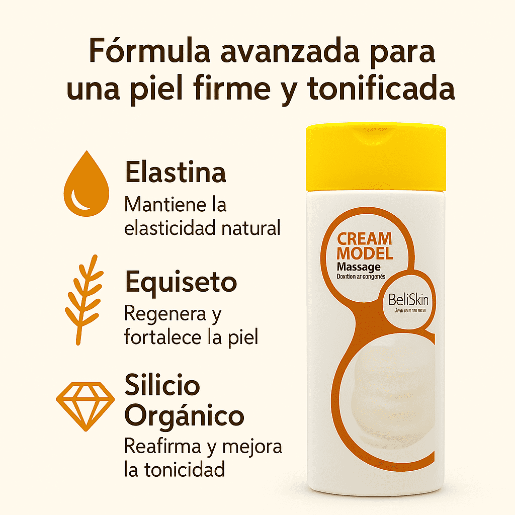 CREAM MODEL MASSAGE Elastina, Silicio organico