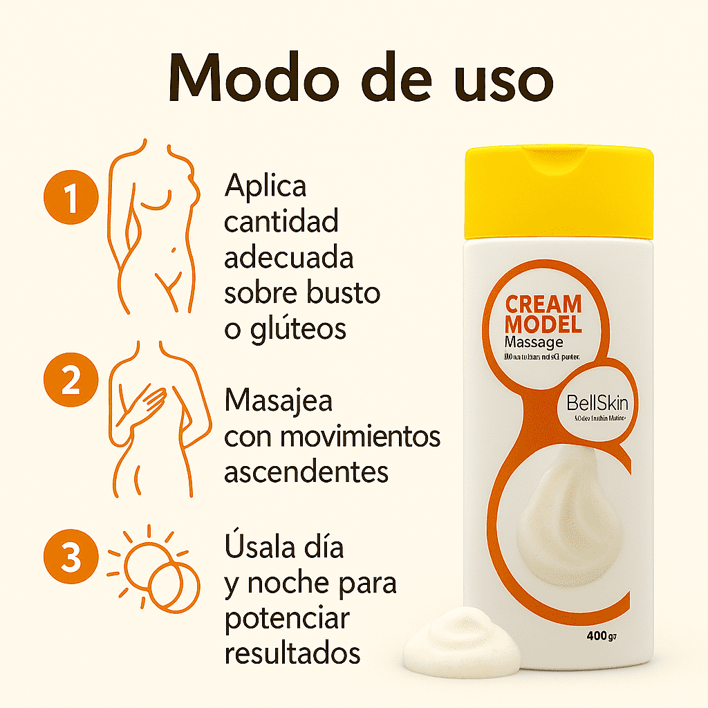 CREAM MODEL MASSAGE Elastina, Silicio organico