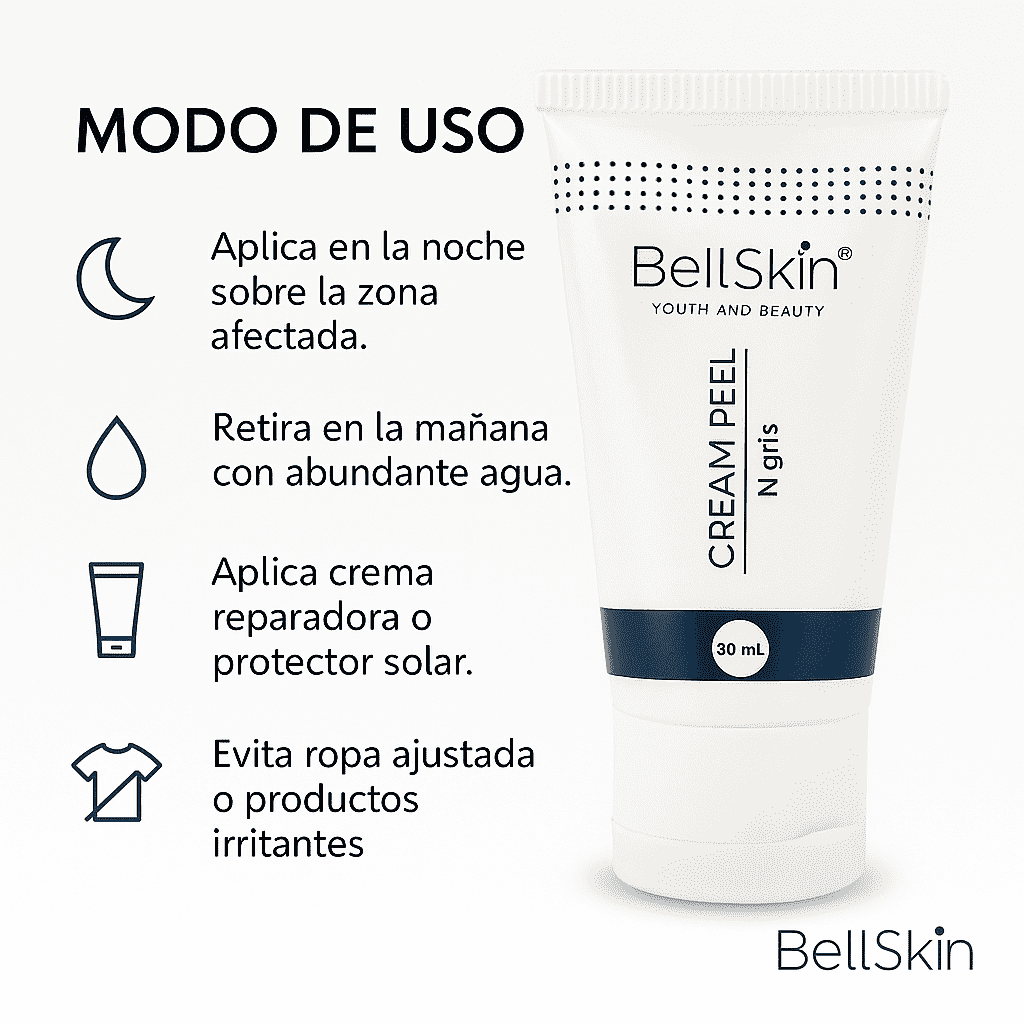 CREAM PEEL NIGRIS acido mandélico, retinol palmitato, Vitamina C