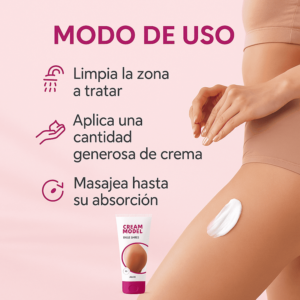 CREAM MODEL GROOVES Cafeina , Centella asiatica