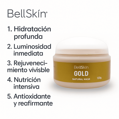 NATURAL MASK DE ORO Rosa Mosqueta, Acido Hialuronico