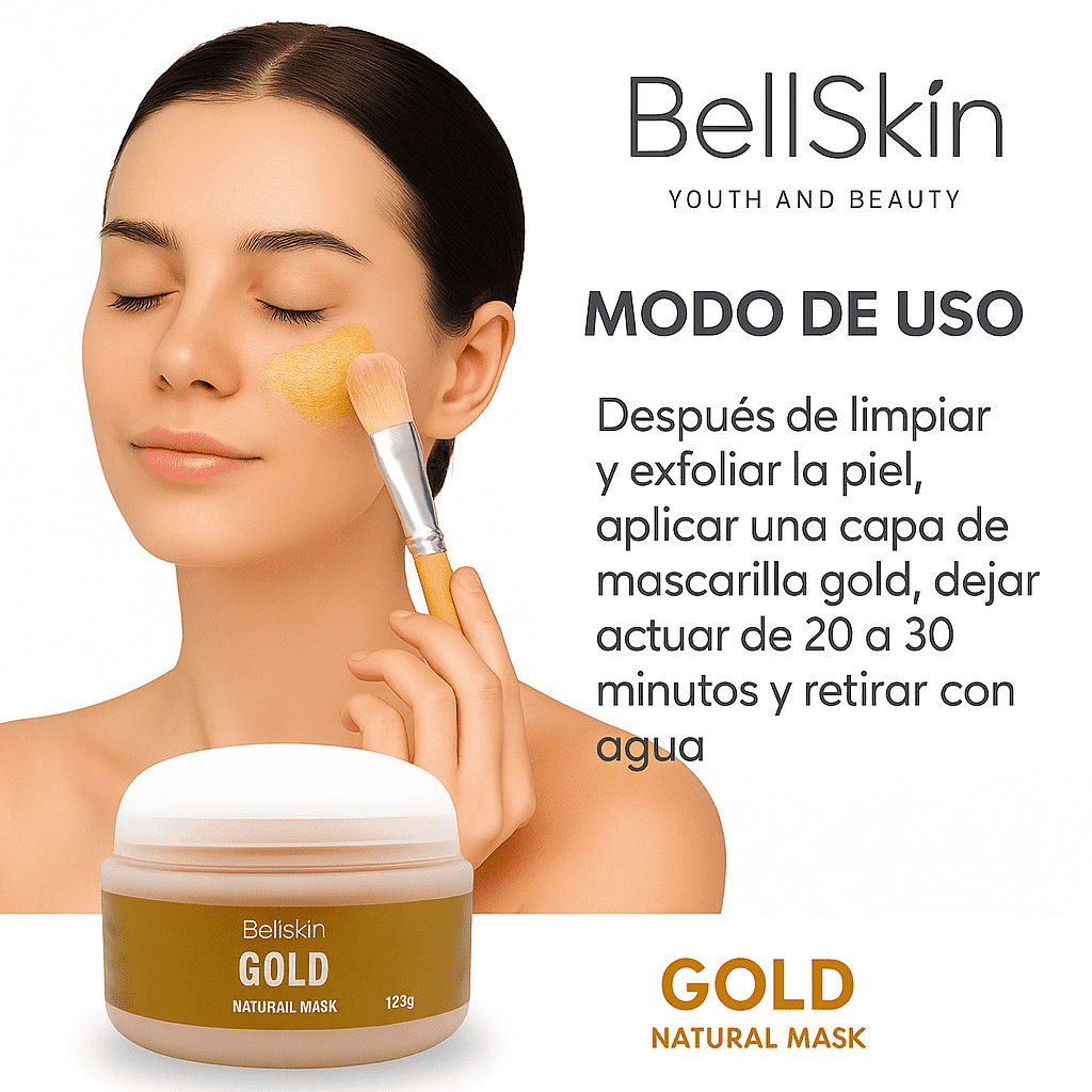 NATURAL MASK DE ORO Rosa Mosqueta, Acido Hialuronico