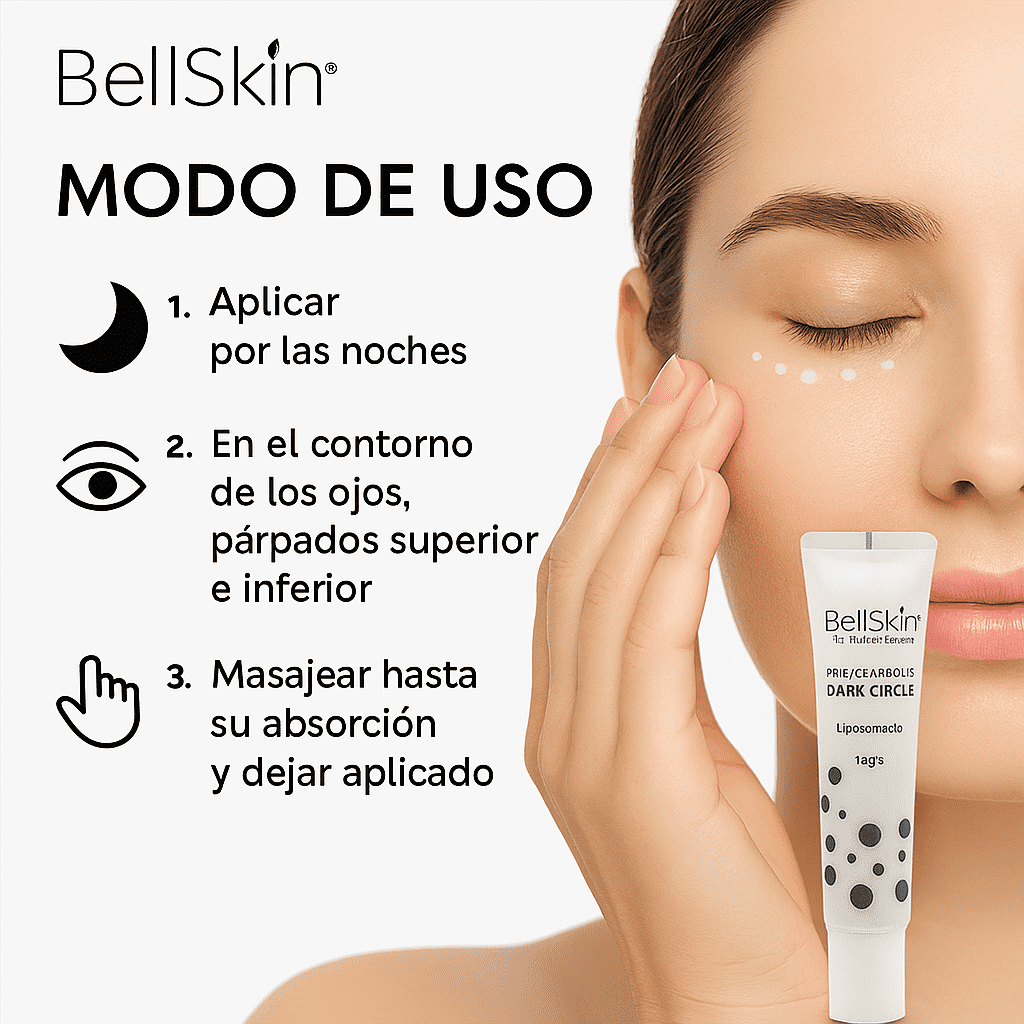 CONTORNO DE OJOS DARK CIRCLE (NOCHE) Centella asiatica, Vitamina K, Vitamina E